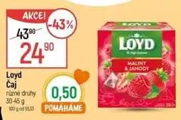 Globus Loyd Čaj nabídka