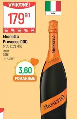 Globus Mionetto Prosecco DOC nabídka