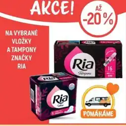 Globus Na vybrané vložky a tampony značky Ria nabídka