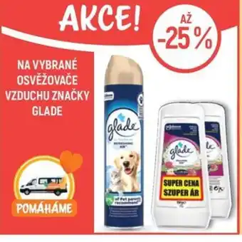 Globus Na vybrané osvěžovače vzduchu značky Glade nabídka