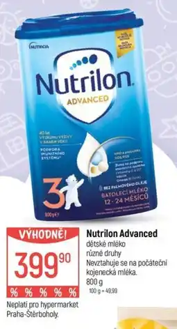 Globus Nutrilon Advanced dětské mléko nabídka