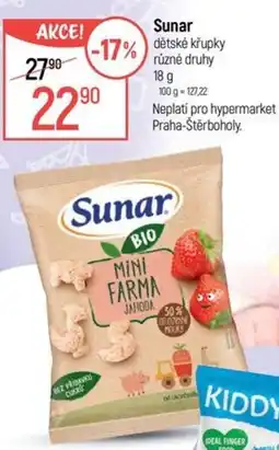Globus Sunar dětské křupky nabídka