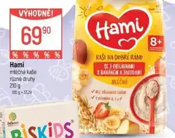Globus Hami mléčná kaše nabídka