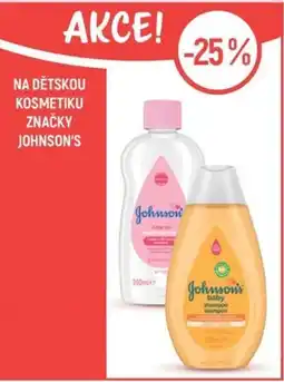 Globus Na dětskou kosmetiku značky Johnson's nabídka