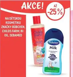 Globus Na dětskou kosmetiku značky Bübchen, Childs farm, bi- oil, sebamed nabídka