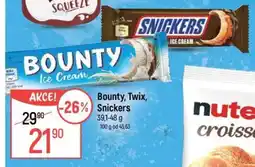 Globus Bounty, Twix, Snickers nabídka