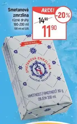 Globus Smetanová zmrzlina nabídka