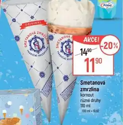 Globus Smetanová zmrzlina kornout nabídka