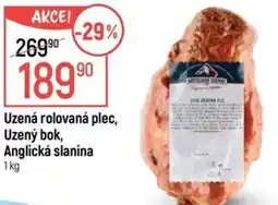 Globus Uzená rolovaná plec, Uzený bok, Anglická slanina nabídka