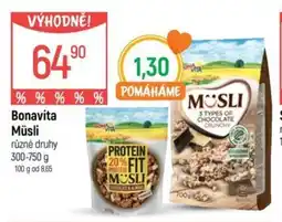 Globus Bonavita Müsli nabídka