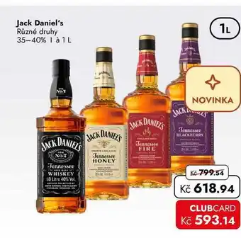 Jack Daniel's Různé druhy 35-40%