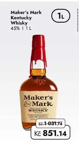 TRAVEL FREE Maker's Mark Kentucky Whisky 45% 1 nabídka