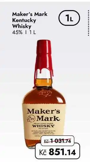 Maker's Mark Kentucky Whisky 45% 1