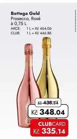 TRAVEL FREE Bottega Gold Prosecco, Rosé à nabídka