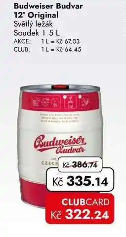 TRAVEL FREE Budweiser Budvar 12° Original nabídka