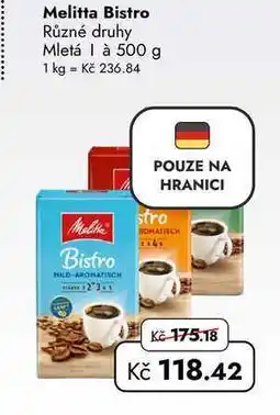 TRAVEL FREE Melitta Bistro Různé druhy Mletá à nabídka