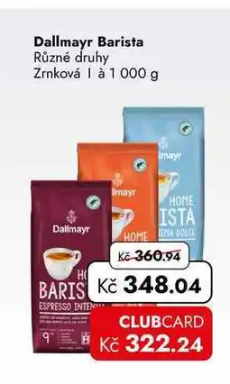 TRAVEL FREE Dallmayr Barista Různé druhy Zrnková à nabídka