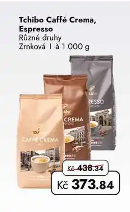 TRAVEL FREE Tchibo Caffé Crema, Espresso Různé druhy Zrnková à nabídka