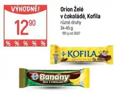 Globus Orion Želé v čokoládě, Kofila nabídka
