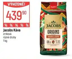 Globus Jacobs Káva zrnková nabídka