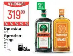 Globus Jägermeister 35% Jägermeister Orange 33% nabídka