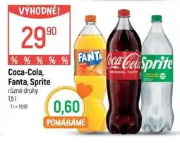 Globus Coca-Cola, Fanta, Sprite nabídka