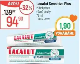 Globus Lacalut Sensitive Plus nabídka