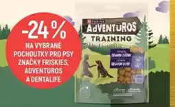 Globus Na vybrané pochoutky pro psy značky Friskies, Adventuros a Dentalife nabídka