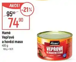 Globus Hamé Vepřové a hovězí maso nabídka