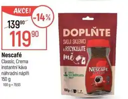 Globus Nescafé Classic, Crema nabídka