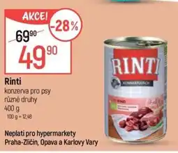 Globus Rinti konzerva pro psy nabídka