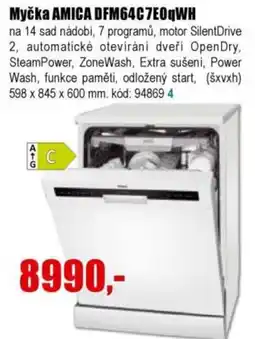 EVA Myčka AMICA DFM64C7E0qWH nabídka