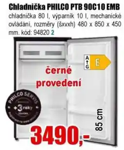 EVA Chladnička PHILCO PTB 90C10 EMB nabídka