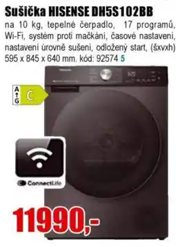 EVA Sušička HISENSE DH5S102BB nabídka