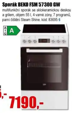 EVA Sporák BEKO FSM 57300 GW nabídka