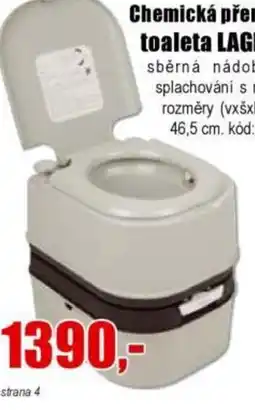 EVA Chemická přenosná toaleta Lagrada nabídka