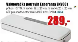 EVA Vakuovačka potravin Esperanza EKV001 nabídka
