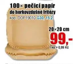 EVA 100× pečicí papír do horkovzdušné fritézy nabídka