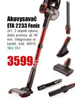 EVA Akuvysavač ETA 2233 Fenix nabídka