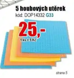EVA 5 houbových utěrek nabídka