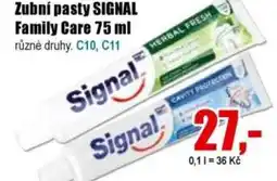 EVA Zubní pasty SIGNAL Family Care nabídka