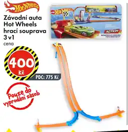 TEDi Závodní auta Hot Wheels hrací souprava 3 v 1 nabídka