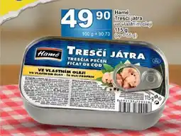 Jip Hamé Tresčí játra ve vlastním oleji nabídka