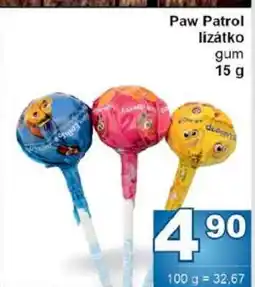 Jip Paw Patrol lízátko nabídka