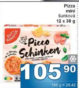 Jip Pizza mini šunková nabídka