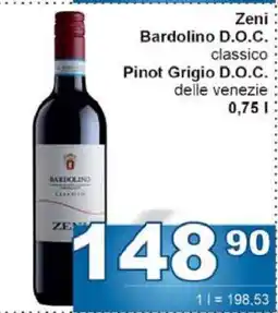 Jip Zeni Bardolino D.O.C. classico Pinot Grigio D.O.C. delle venezie nabídka