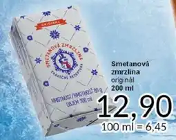Jip Smetanová zmrzlina nabídka