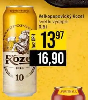 Velkopopovický Kozel světlé výčepní