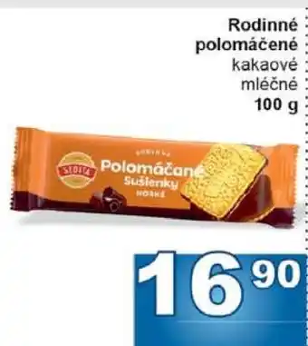 Rodinné polomáčené kakaové mléčné
