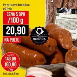 Jip Papriková klobása pálivá nabídka
